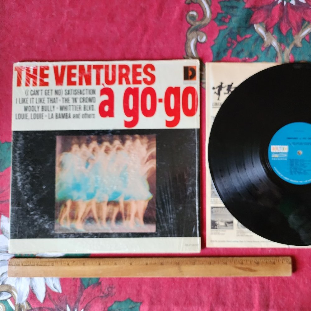 Vintage The Ventures A Go Go LP Record 1966